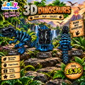 Articulated 3D printed T-Rex dinosaur - Jolly Little Finds
