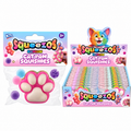 Squeezos Rainbow Cat Paw squishy toy and retail display box