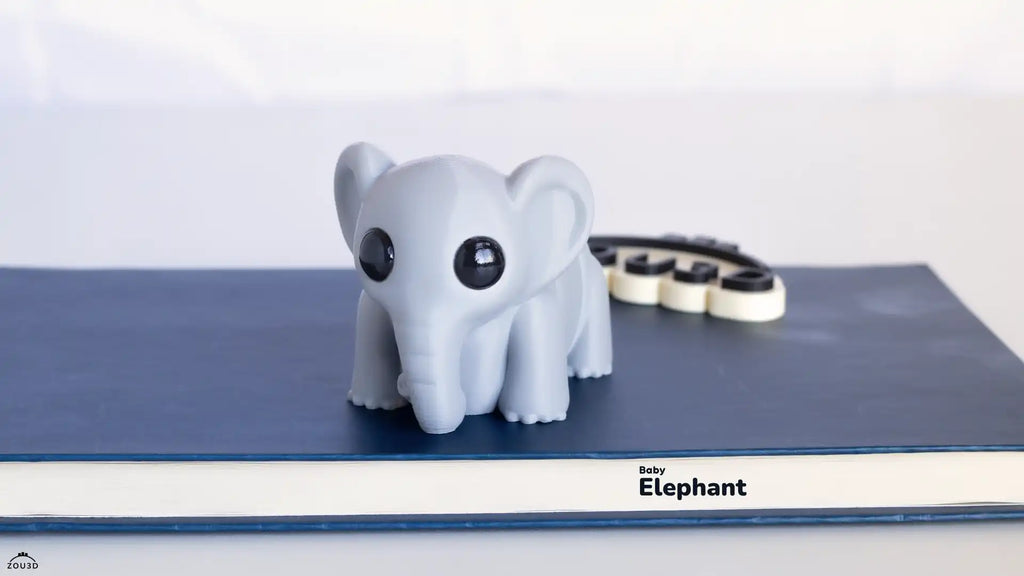ZOU3D Baby Elephant 3D printed animal design
